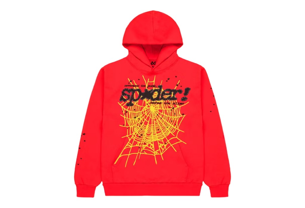 Sp5der Red V2 Web Hoodie