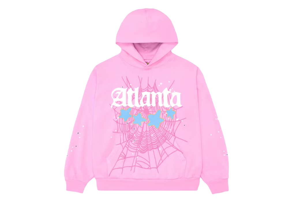 Sp5der Atlanta Hoodie Pink