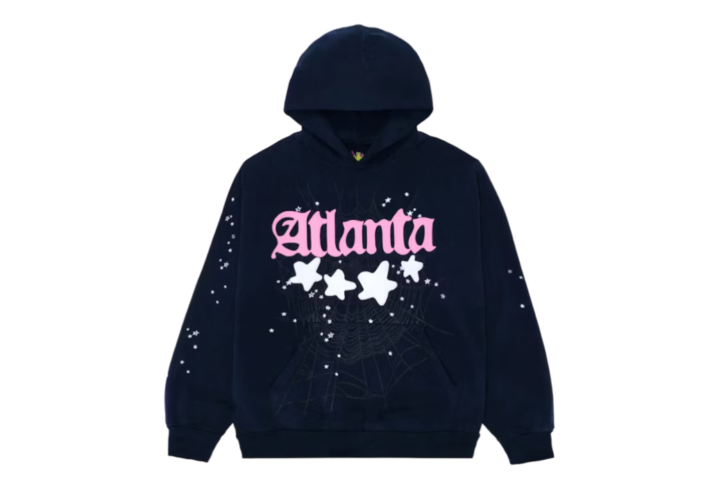 Sp5der Atlanta Hoodie Navy