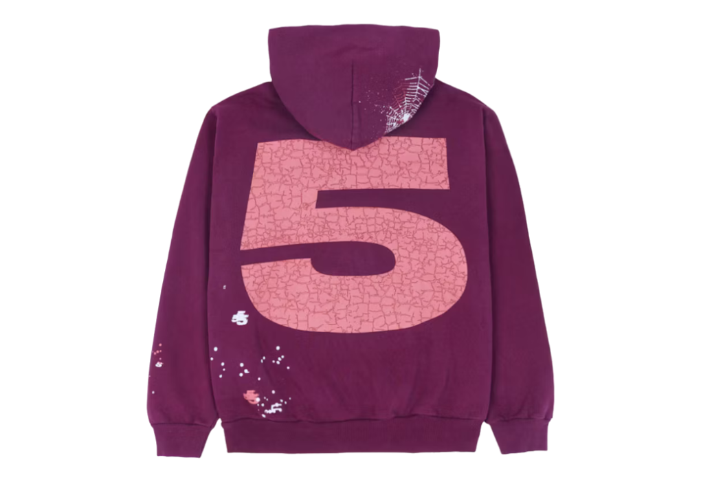 Sp5der Nocturnal Highway Hoodie Dark Purple