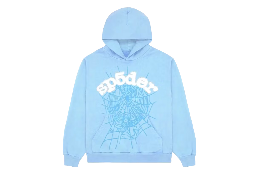 Sp5der Web Hoodie Sky Blue