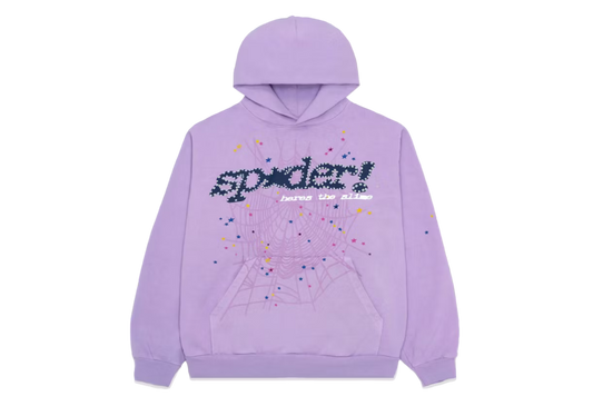 Sp5der Acai Hoodie Purple