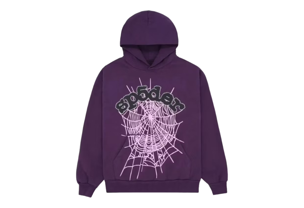 Sp5der Web Hoodie Purple